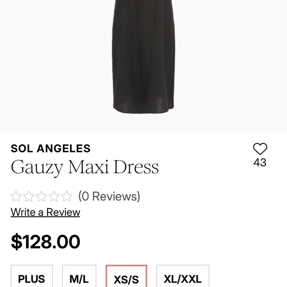 Sol Angeles Black Maxi Dress